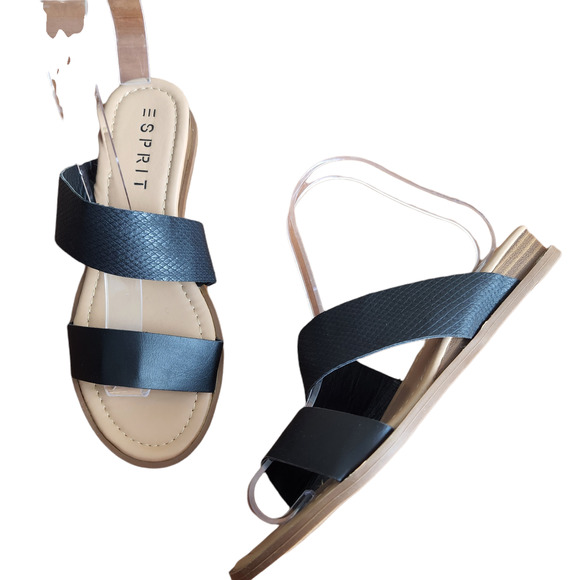 Esprit Shoes - Esprit Dakota Black Slip On Sandal 6.5